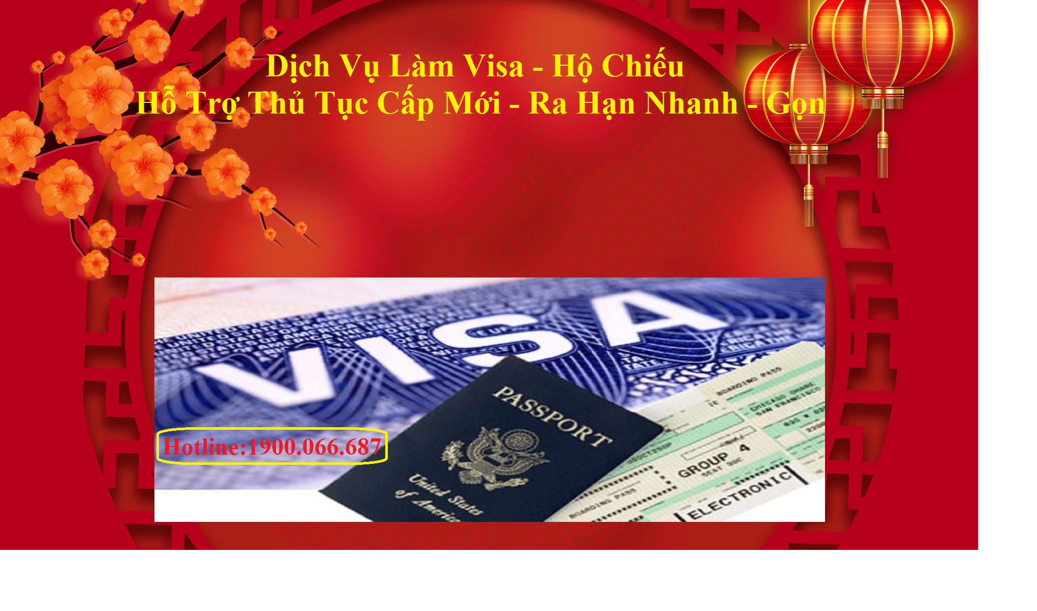 Thủ Tục Xin Cấp Visa - Làm Hộ Chiếu